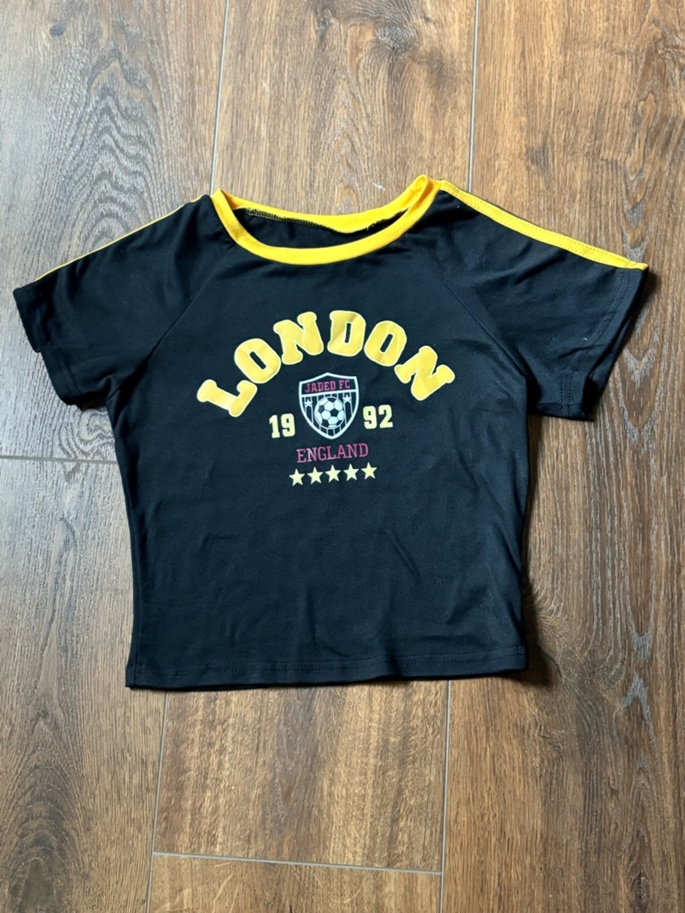 SHEIN London Jaded FC Soccer Graphic Crop Top - XS